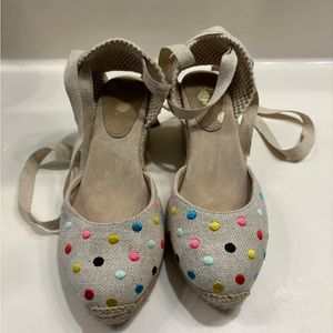 Worn Only Once Boden Polka Dot Espadrilles size 37
